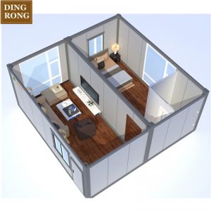 Les plans de maison en conteneur de 2 chambres peuvent être personnalisés
